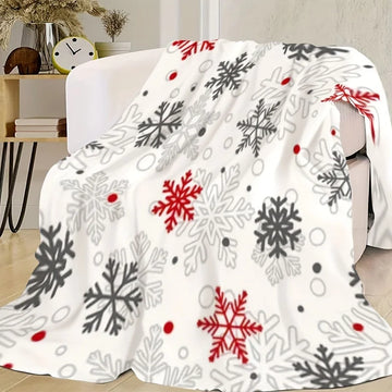 Serci Snowflake Ultra-Soft Flannel Christmas Blanket